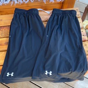 2 Men’s large Underarmour shorts